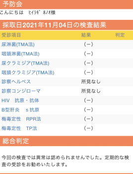 今月も異常なしです。